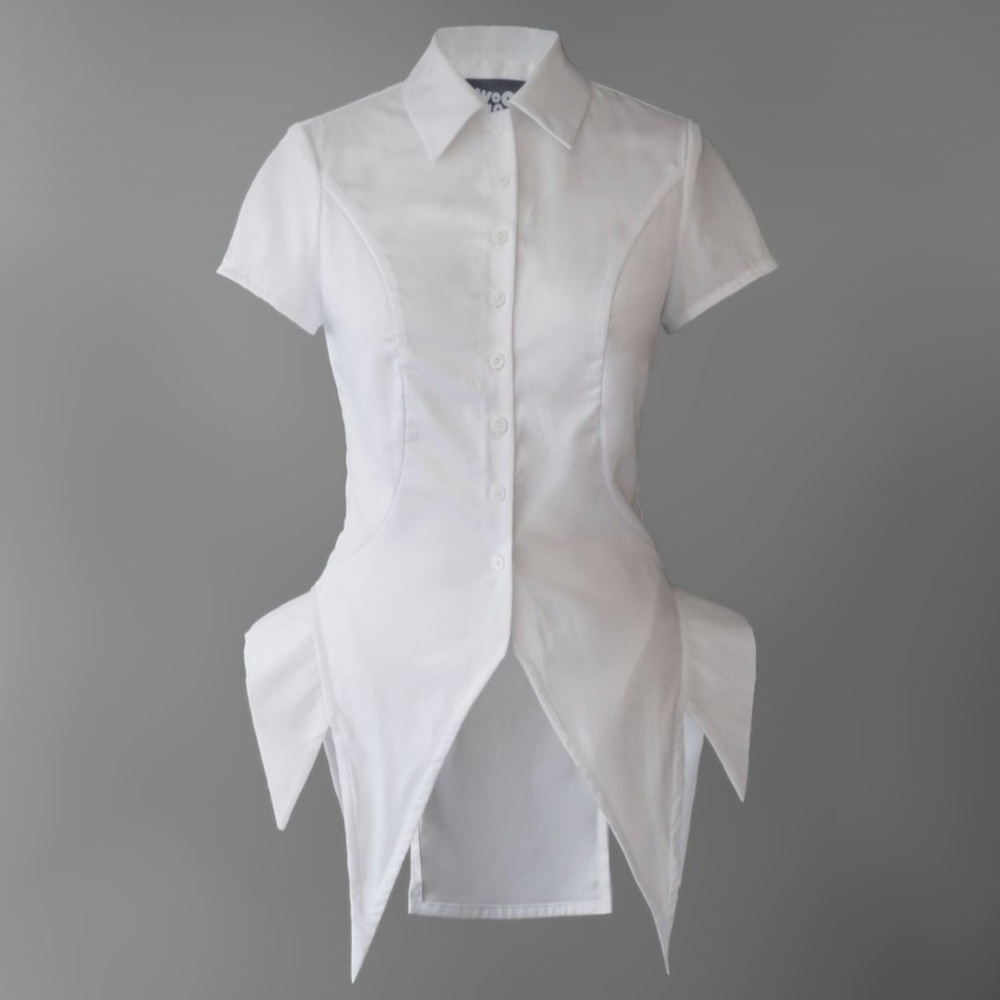 WooWooUniverse goth collared top